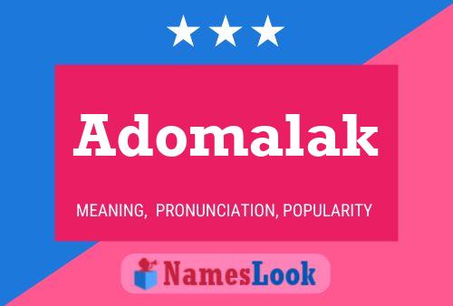 ملصق اسم Adomalak