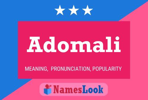 ملصق اسم Adomali