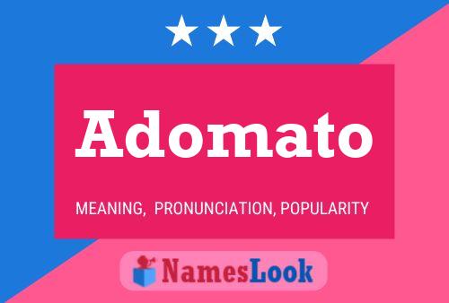 ملصق اسم Adomato