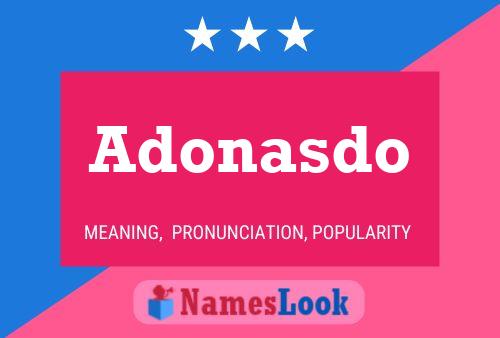 ملصق اسم Adonasdo