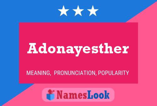 ملصق اسم Adonayesther