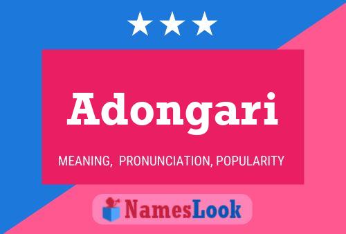 ملصق اسم Adongari