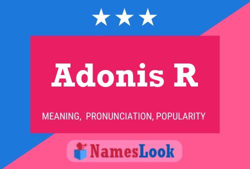 ملصق اسم Adonis R