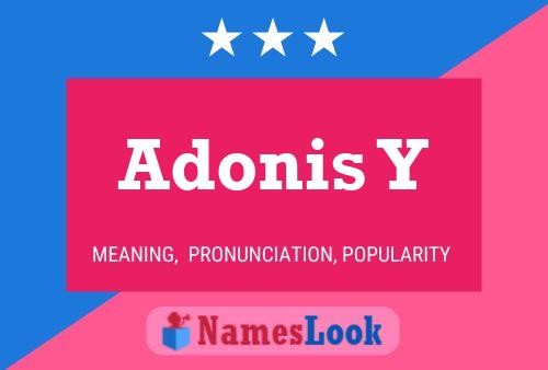 ملصق اسم Adonis Y