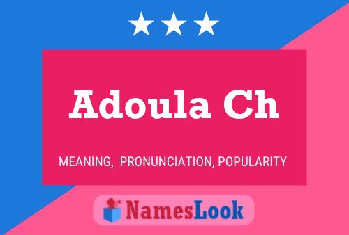 ملصق اسم Adoula Ch