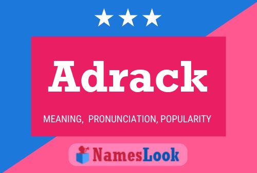 ملصق اسم Adrack