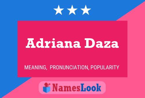 ملصق اسم Adriana Daza