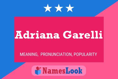 ملصق اسم Adriana Garelli