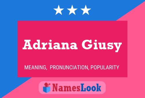 ملصق اسم Adriana Giusy