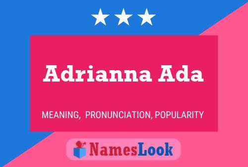 ملصق اسم Adrianna Ada