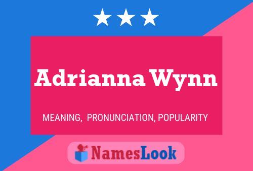 ملصق اسم Adrianna Wynn