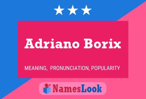 ملصق اسم Adriano Borix