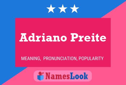 ملصق اسم Adriano Preite