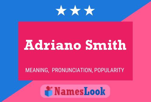 ملصق اسم Adriano Smith