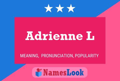 ملصق اسم Adrienne L