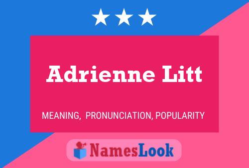 ملصق اسم Adrienne Litt