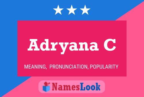 ملصق اسم Adryana C