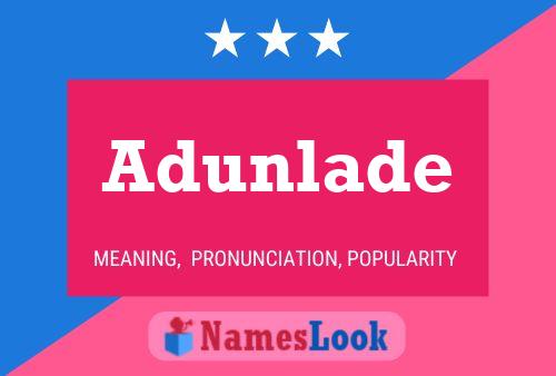 ملصق اسم Adunlade