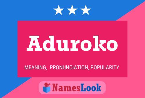 ملصق اسم Aduroko