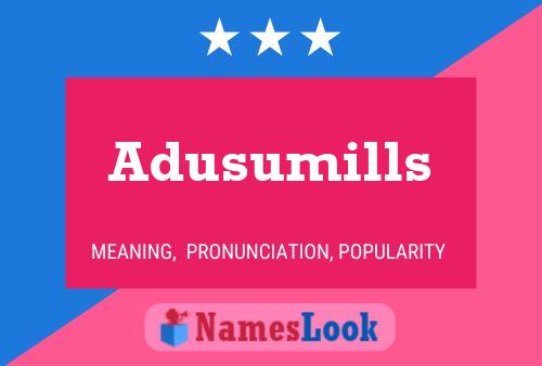 ملصق اسم Adusumills