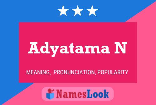 ملصق اسم Adyatama N