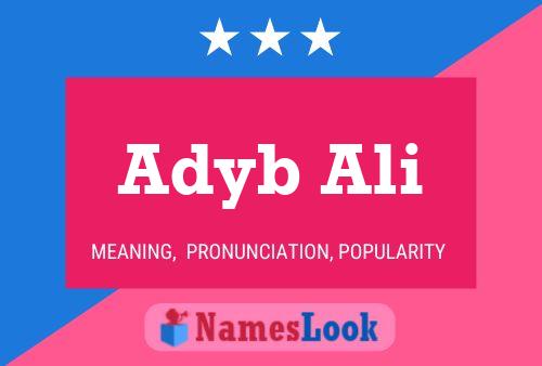 ملصق اسم Adyb Ali