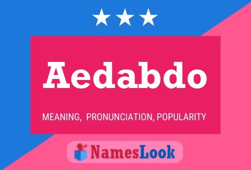 ملصق اسم Aedabdo