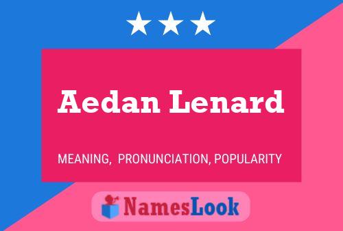 ملصق اسم Aedan Lenard