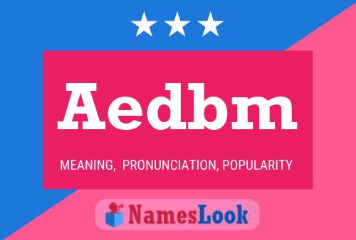 ملصق اسم Aedbm