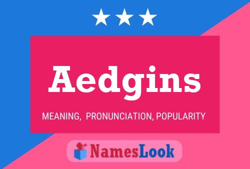 ملصق اسم Aedgins