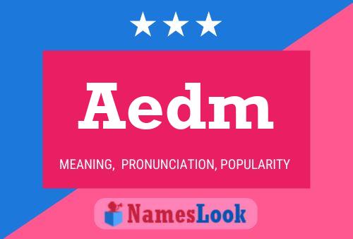 ملصق اسم Aedm