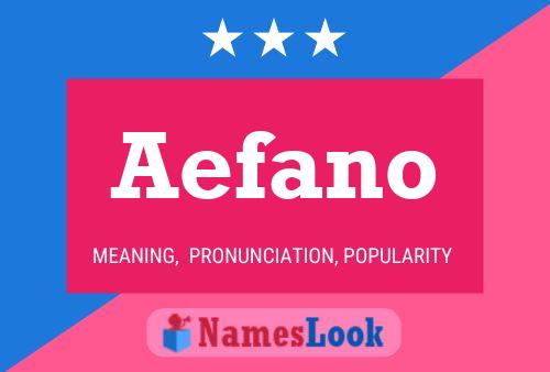 ملصق اسم Aefano