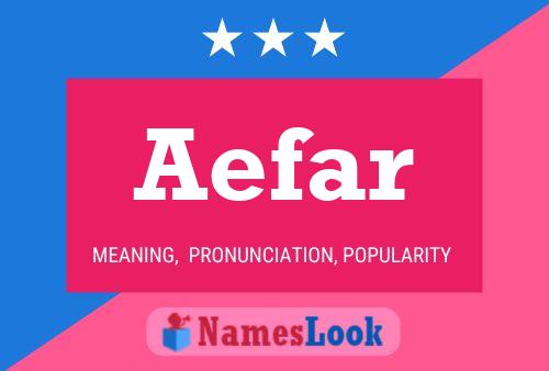 ملصق اسم Aefar