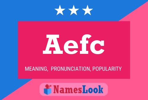 ملصق اسم Aefc