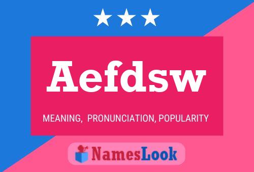 ملصق اسم Aefdsw