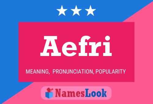 ملصق اسم Aefri