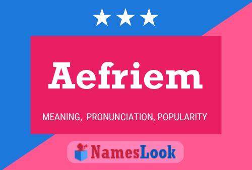 ملصق اسم Aefriem