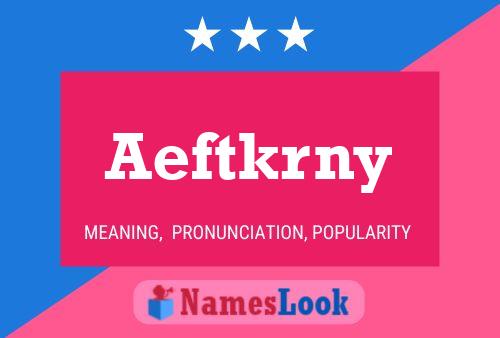 ملصق اسم Aeftkrny