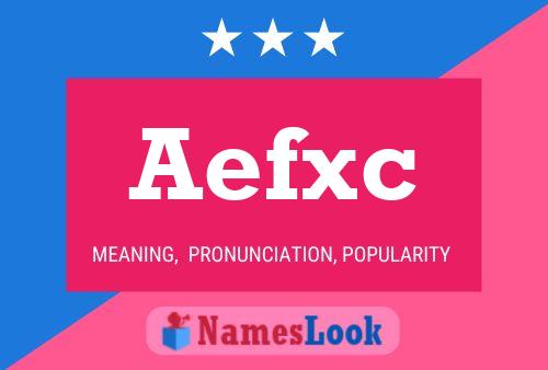 ملصق اسم Aefxc