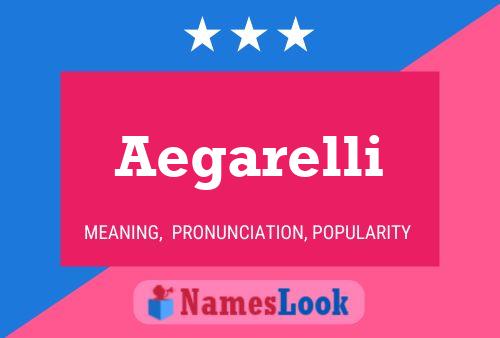 ملصق اسم Aegarelli