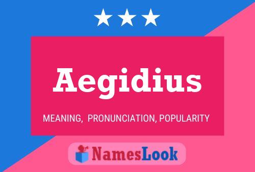 ملصق اسم Aegidius