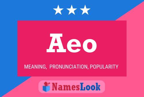 ملصق اسم Aeo