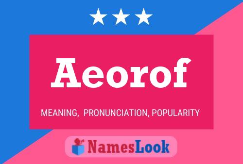 ملصق اسم Aeorof