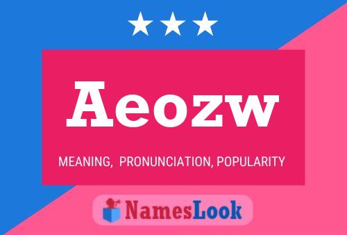 ملصق اسم Aeozw