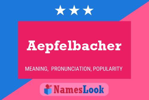 ملصق اسم Aepfelbacher