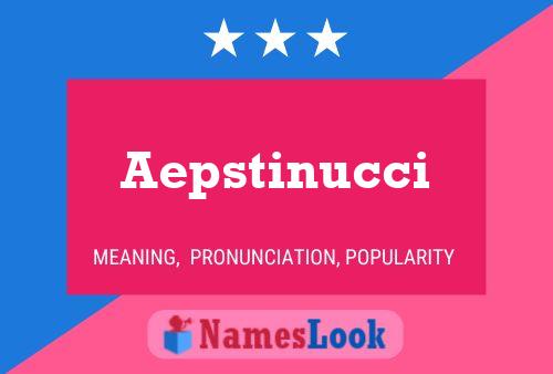 ملصق اسم Aepstinucci