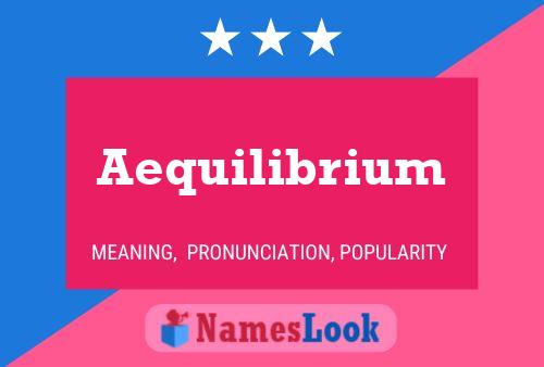 ملصق اسم Aequilibrium