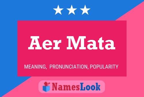 ملصق اسم Aer Mata