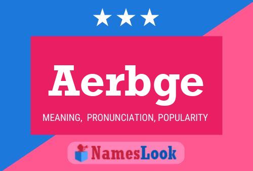 ملصق اسم Aerbge