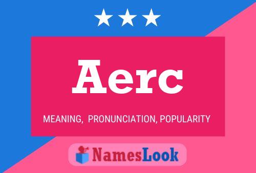 ملصق اسم Aerc